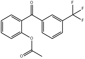 2-ACETOXY-3'-TRIFLUOROBENZOPHENONE Structure
