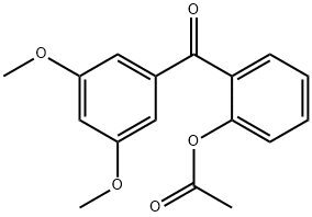 2-ACETOXY-3',5'-METHOXYBENZOPHENONE Struktur