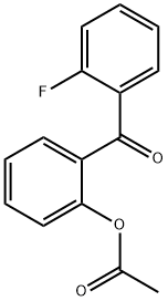 2-ACETOXY-2'-FLUOROBENZOPHENONE Structure