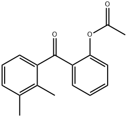 2-ACETOXY-2',3'-METHYLBENZOPHENONE Structure