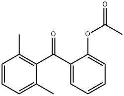 2-ACETOXY-2',6'-METHYLBENZOPHENONE Structure