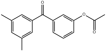 3-ACETOXY-3',5'-DIMETHYLBENZOPHENONE Struktur