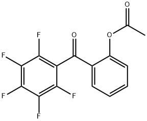 2-ACETOXY-2',3',4',5',6'-PENTAFLUOROBENZOPHENONE Struktur