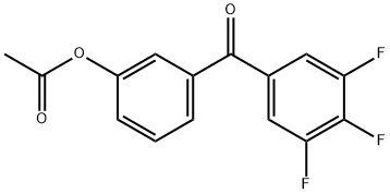 3-(3,4,5-三氟苯甲酰基)苯乙酸酯 结构式
