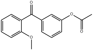 3-ACETOXY-2'-METHOXYBENZOPHENONE Struktur