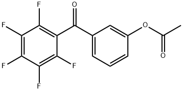 3-ACETOXY-2',3',4',5',6'-PENTAFLUOROBENZOPHENONE 结构式