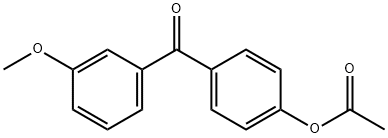 4-ACETOXY-3'-METHOXYBENZOPHENONE Struktur