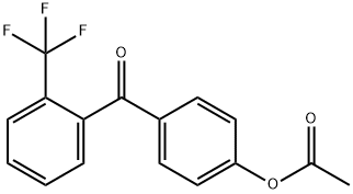 4-ACETOXY-2'-TRIFLUOROMETHYLBENZOPHENONE Structure