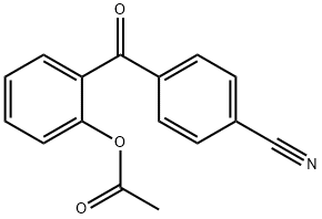 2-ACETOXY-4'-CYANOBENZOPHENONE Struktur