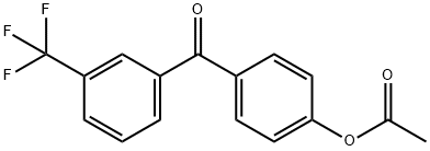 4-ACETOXY-3'-TRIFLUOROMETHYLBENZOPHENONE Structure