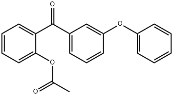 2-ACETOXY-3'-PHENOXYBENZOPHENONE Structure