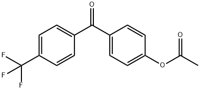 4-ACETOXY-4'-TRIFLUOROMETHYLBENZOPHENONE Struktur