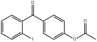 4-ACETOXY-2'-IODOBENZOPHENONE Struktur