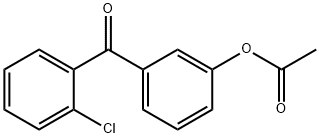 3-ACETOXY-2'-CHLOROBENZOPHENONE Struktur