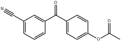 4-(3-氰基苯甲酰基)苯乙酸酯 结构式
