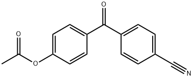 4-ACETOXY-4'-CYANOBENZOPHENONE Struktur