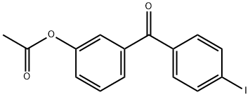 3-(4-碘苯甲酰基)苯乙酸酯 结构式