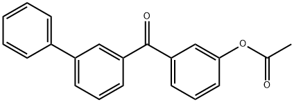 3-アセトキシ-3'-フェノキシベンゾフェノン 化学構造式
