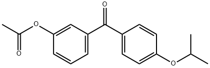 3-ACETOXY-4'-ISOPROPOXYBENZOPHENONE Structure