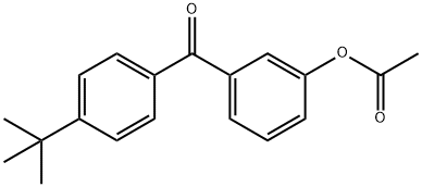 3-ACETOXY-4'-T-BUTYLBENZOPHENONE Structure