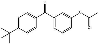 3-ACETOXY-4'-T-BUTYLBENZOPHENONE Struktur