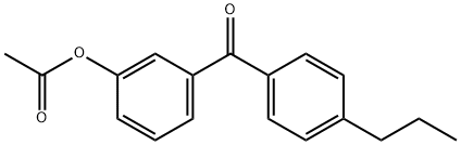 3-ACETOXY-4'-PROYLBENZOPHENONE Struktur