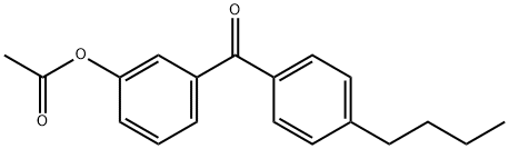 3-ACETOXY-4'-BUTYLBENZOPHENONE Structure