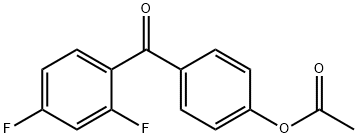 4-アセトキシ-2',4'-ジフルオロベンゾフェノン 化学構造式