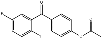 4-アセトキシ-2',5'-ジフルオロベンゾフェノン 化学構造式