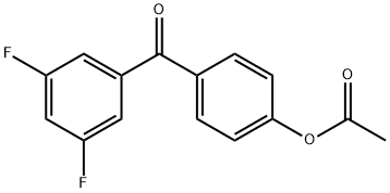 4-ACETOXY-3',5'-DIFLUOROBENZOPHENONE Struktur