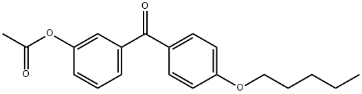 3-ACETOXY-4'-PENTYLOXYBENZOPHENONE Struktur