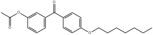 3-ACETOXY-4'-HEPTYLOXYBENZOPHENONE 结构式