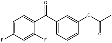 3-ACETOXY-2',4'-DIFLUOROBENZOPHENONE Structure