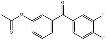 3-(3,4-二氟苯甲酰基)苯乙酸酯 结构式