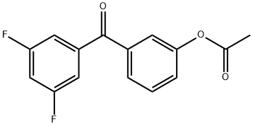3-ACETOXY-3',5'-DIFLUOROBENZOPHENONE Struktur