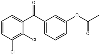 3-ACETOXY-2',3'-DICHLOROBENZOPHENONE Structure