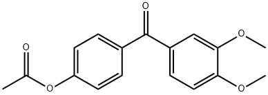 4-ACETOXY-3',4'-DIMETHOXYBENZOPHENONE Struktur