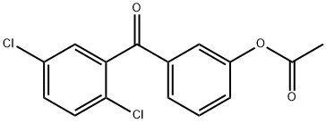 3-ACETOXY-2',5'-DICHLOROBENZOPHENONE Structure
