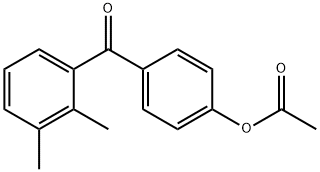 4-ACETOXY-2',3'-DIMETHYLBENZOPHENONE Struktur