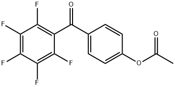 4-ACETOXY-2',3',4',5',6'-PENTAFLUOROBENZOPHENONE Structure