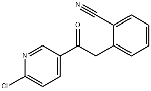 2-(2-(6-氯吡啶-3-基)-2-氧乙基)苯甲腈 结构式