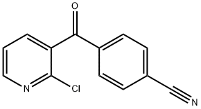 2-CHLORO-3-(4-CYANOBENZOYL)PYRIDINE Structure