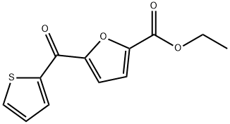 5-(2-テノイル)-2-フロ酸エチル 化学構造式