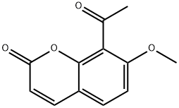 8-ACETYL-7-METHOXYCOUMARIN Struktur