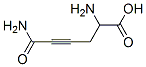 2,6-Diamino-6-oxo-4-hexynoic acid Structure