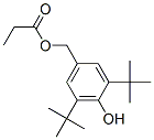 3,5-ビス(1,1-ジメチルエチル)-4-ヒドロキシベンゼンメタノールα-プロパノアート 化学構造式