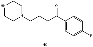 1-(4-氟-苯基)-4-哌嗪-1-基-丁-1-酮二盐酸盐, 89027-27-0, 结构式