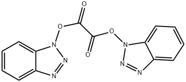 しゅう酸ビス(1H-ベンゾトリアゾール-1-イル) 化学構造式
