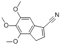 4,5,6-TRIMETHOXY-3H-INDENE-1-CARBONITRILE Struktur