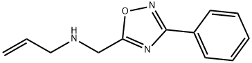 N-[(3-フェニル-1,2,4-オキサジアゾール-5-イル)メチル]-2-プロペン-1-アミン塩酸塩 化学構造式